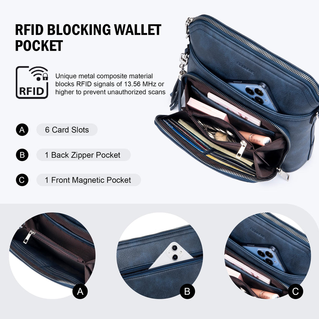 Tassel Charm Crossbody Bag for Women -  by Handbags Specialist Headquarter | Available at Handbags Specialist Headquarter