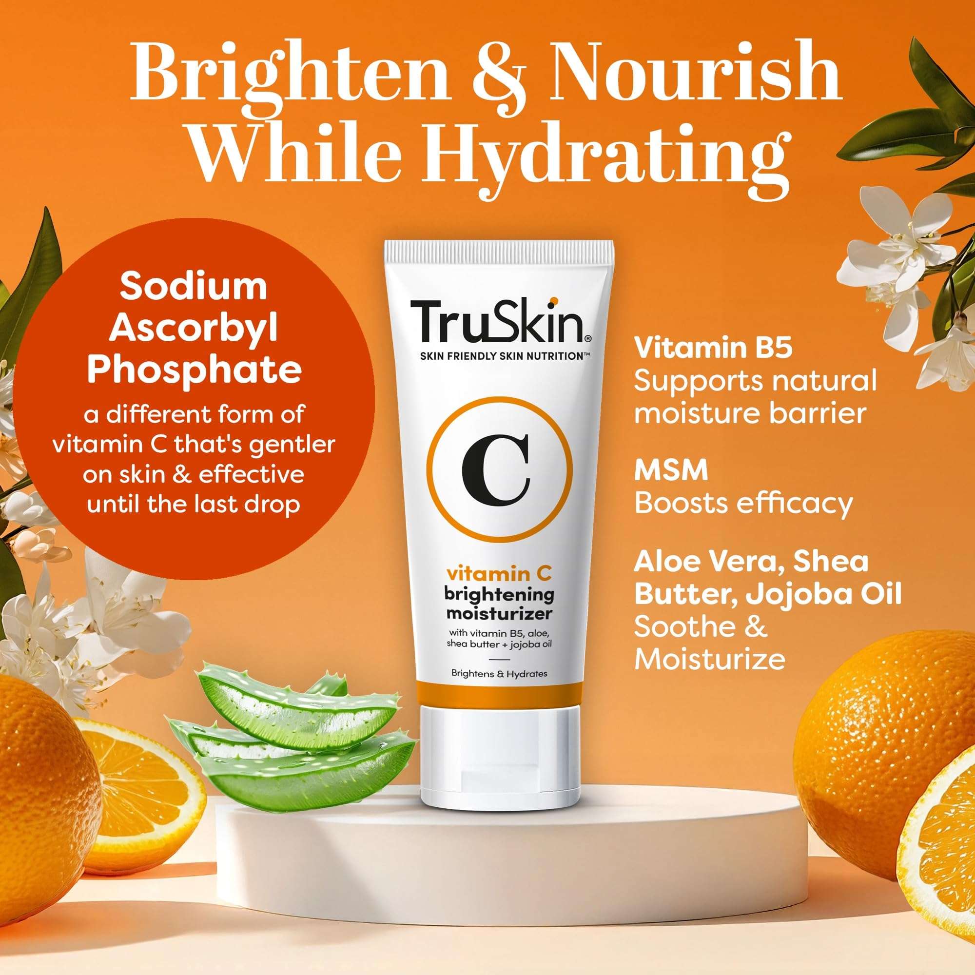 TruGlow Vitamin C Face Cream - Brightening Moisturizer - Health & Household by Handbags Specialist Headquarter | Available at Handbags Specialist Headquarter
