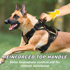 GuardianGrip Tactical Dog Vest - Large, Reflective, Green -  by Handbags Specialist Headquarter | Available at Handbags Specialist Headquarter