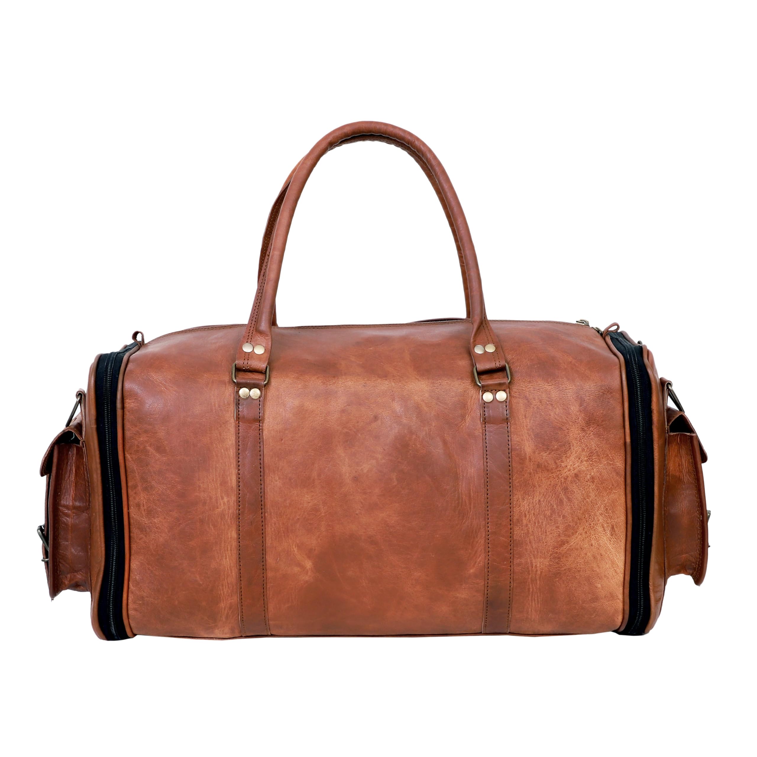 Vintage Leather 32 Handmade Travel Duffle Bag
