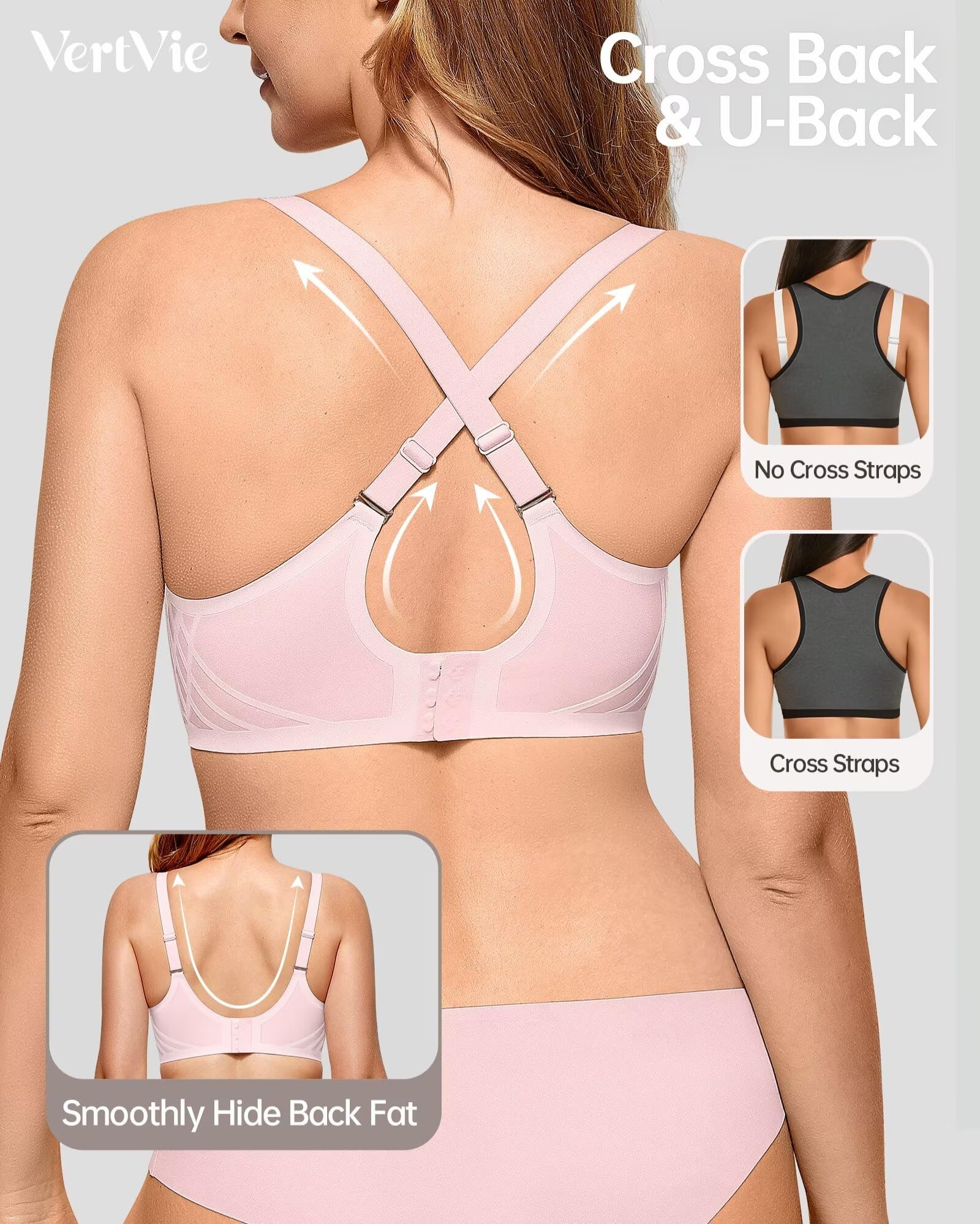 Vertvie Seamless Wireless Push-Up Bralette
