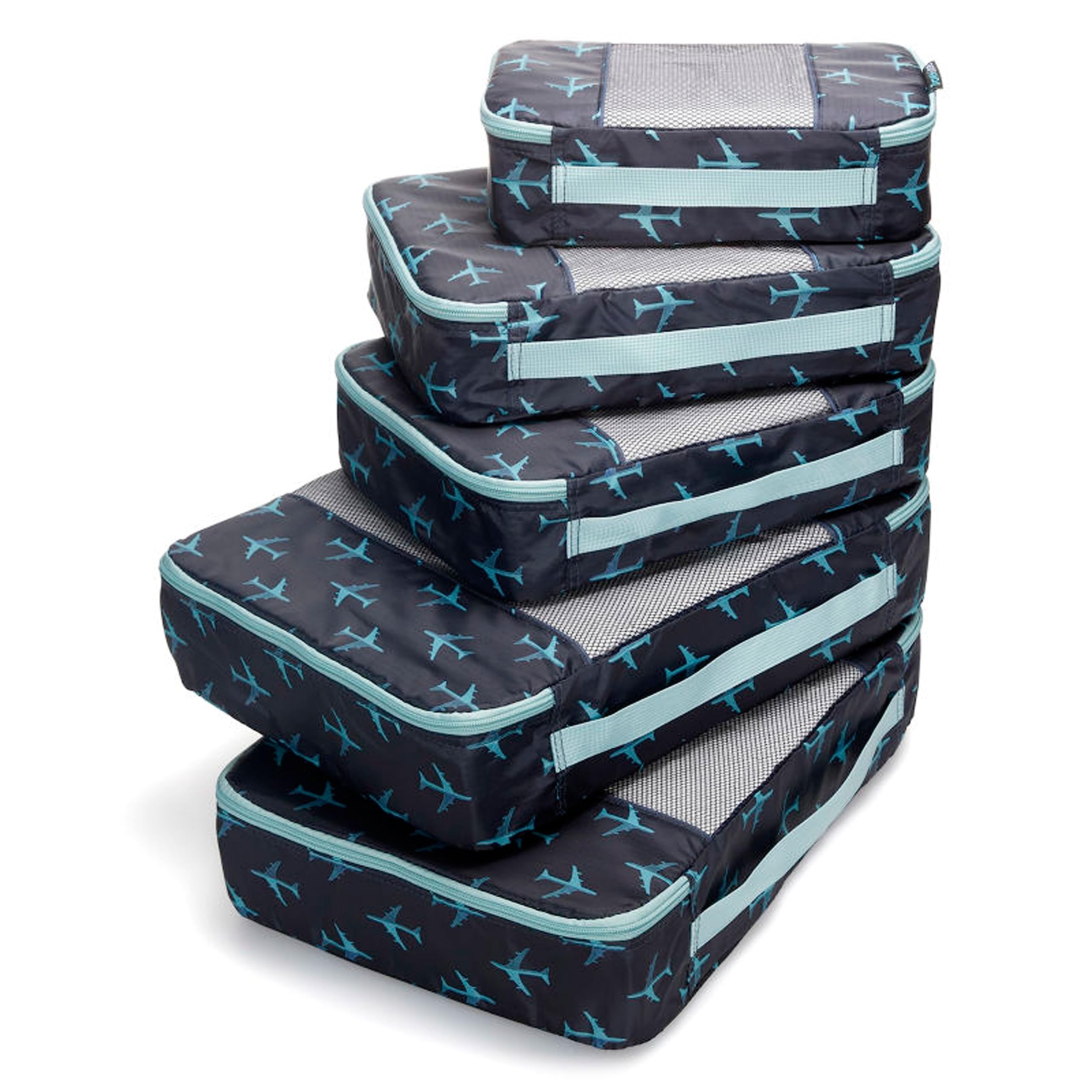 TravelWise Weekender Packing Cube Set - Silver 5-Piece - Luggage Travel Bags by Handbags Specialist Headquarter | Available at Handbags Specialist Headquarter