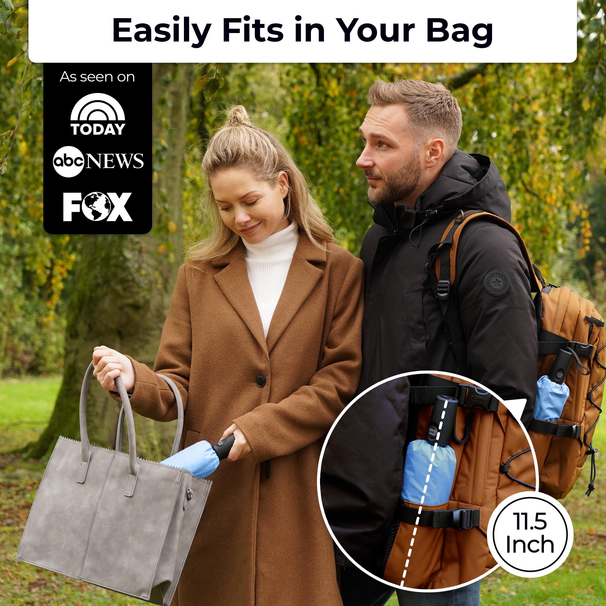 TUMELLA Elite Windproof Travel Umbrella -  by Handbags Specialist Headquarter | Available at Handbags Specialist Headquarter