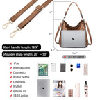 Lapsting Boho Faux Leather Hobo Shoulder Bag