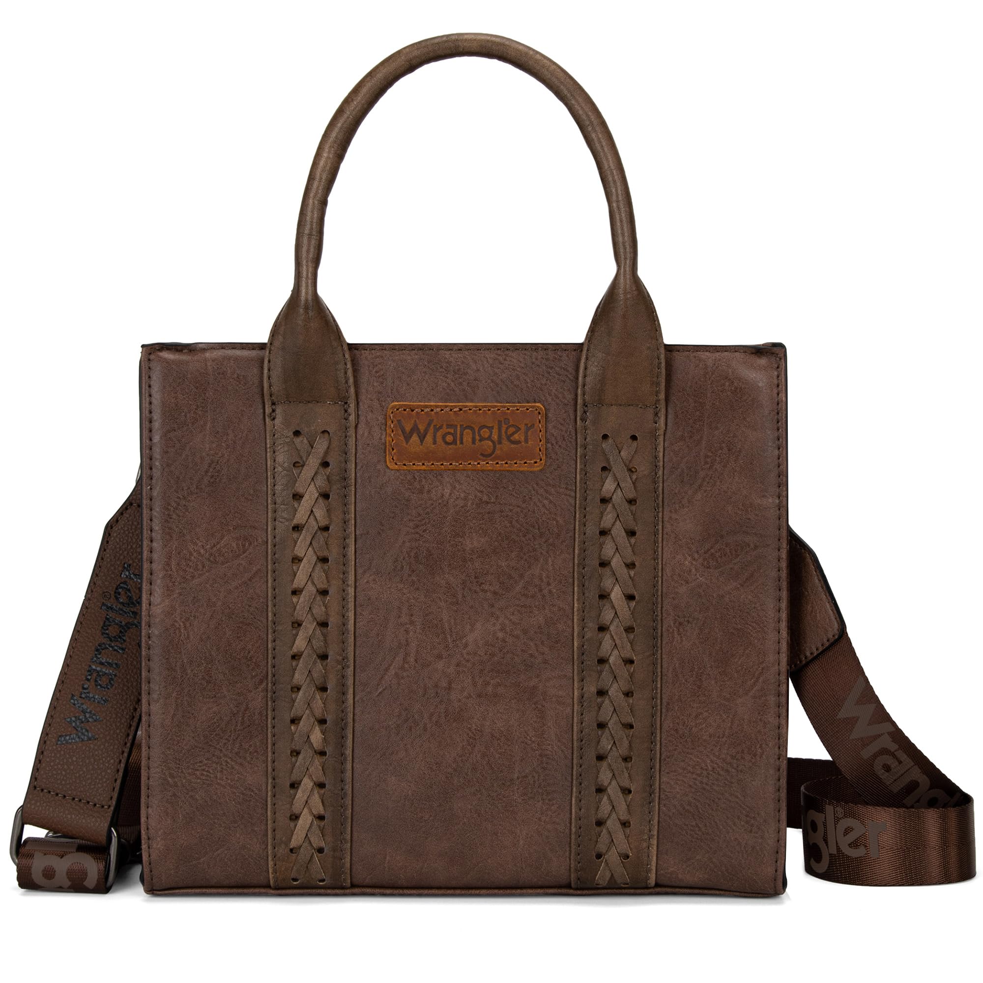 Western Chic Wrangler Tote: Vegan Leather, Versatile Strap