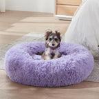 PawCozy Nest: Plush Anti-Anxiety Pet Bed, Light Grey -  by Handbags Specialist Headquarter | Available at Handbags Specialist Headquarter