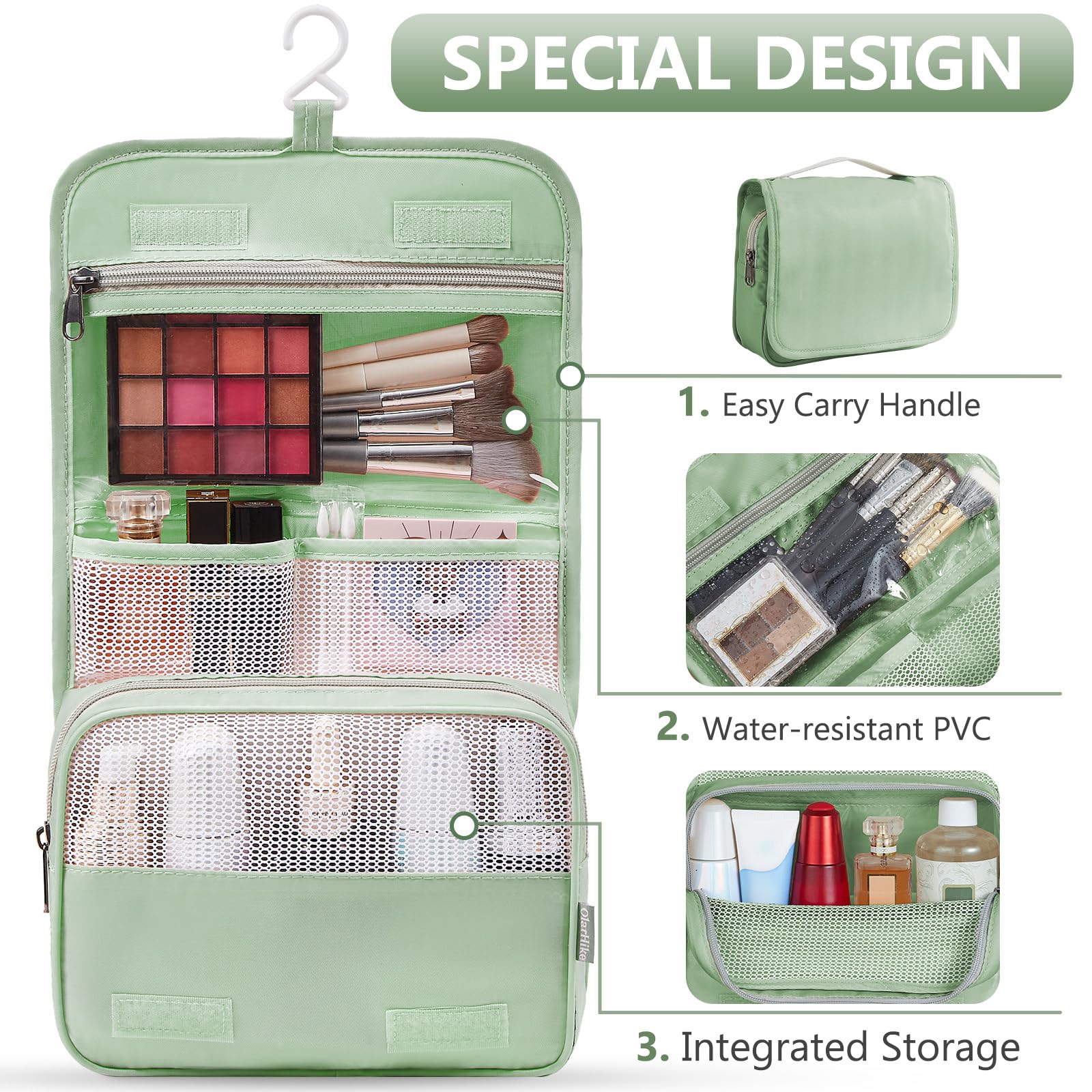 OlarHike Travel Cube Set - Cream Organizer & Gifts -  by Handbags Specialist Headquarter | Available at Handbags Specialist Headquarter