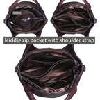 Iswee Luxe Leather Women's Medium Shoulder Tote - Handbags by Handbags Specialist Headquarter | Available at Handbags Specialist Headquarter