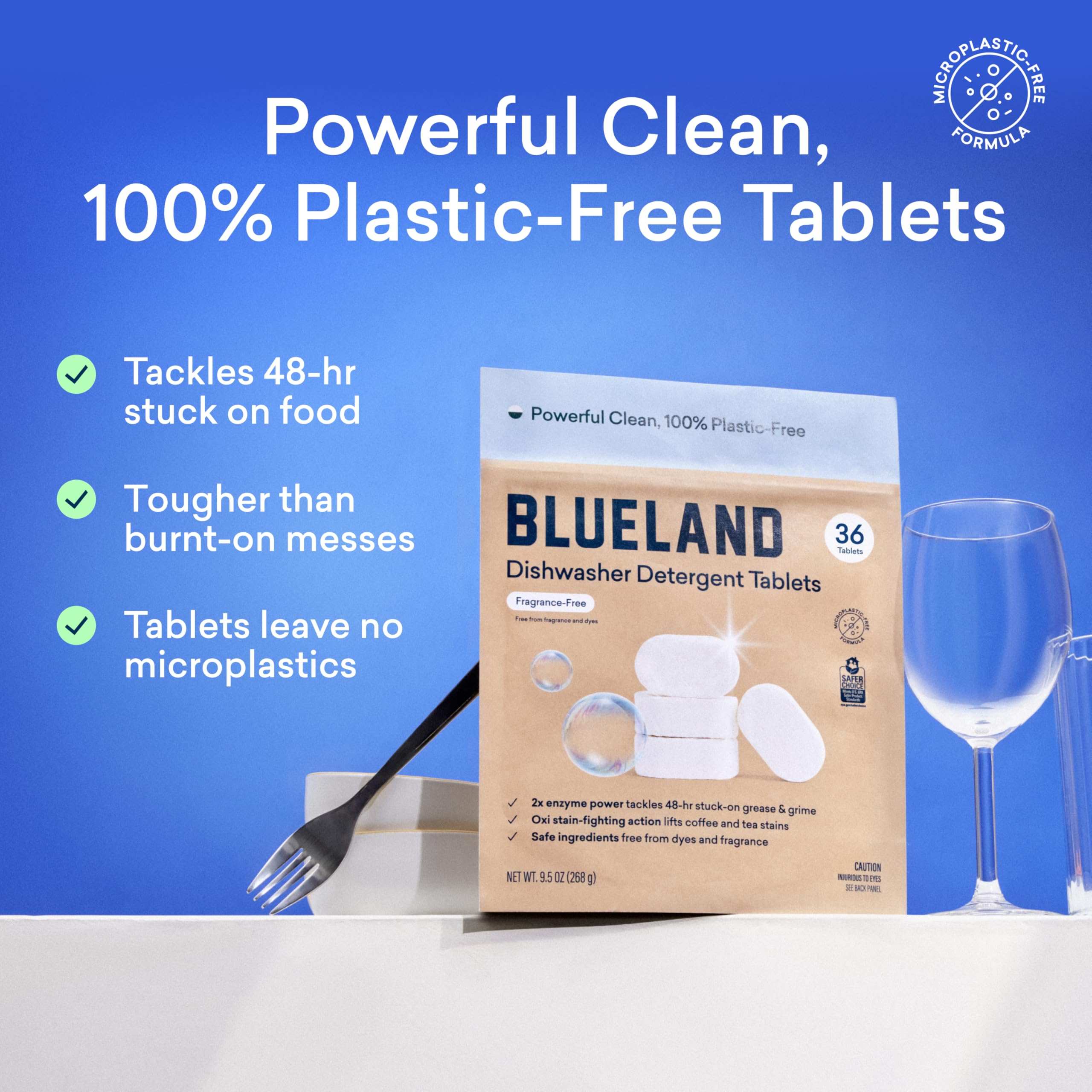 EcoClean Tabs: 60ct Plastic-Free Dishwasher Pods -  by Handbags Specialist Headquarter | Available at Handbags Specialist Headquarter