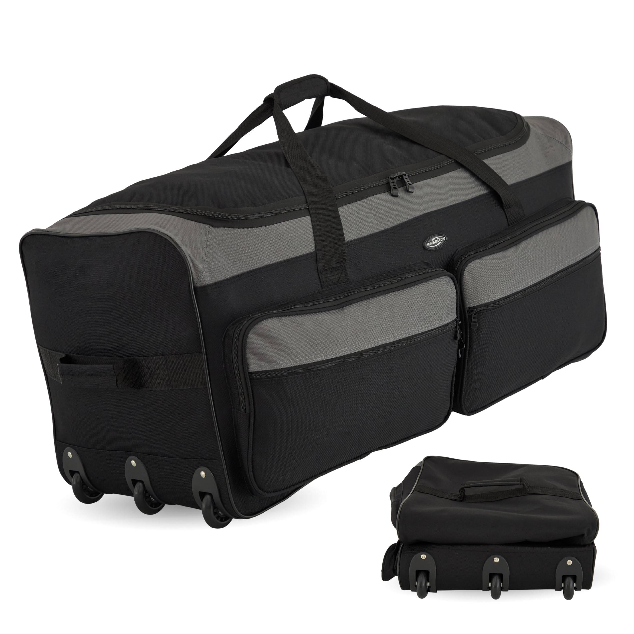 Travelers Club 36" Asgard 3-Wheel Rolling Duffel Bag -  by Handbags Specialist Headquarter | Available at Handbags Specialist Headquarter