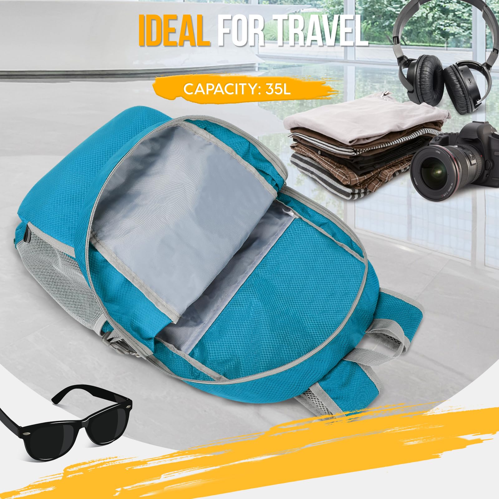 ZOMAKE 35L Compact Waterproof Hiking Backpack - Backpack Bags by Handbags Specialist Headquarter | Available at Handbags Specialist Headquarter