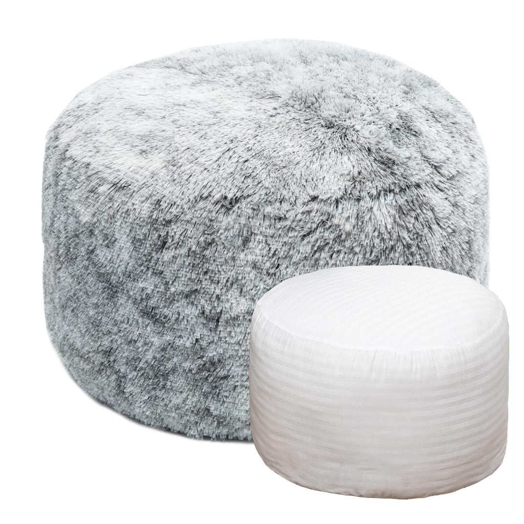 VersaPouf: Unstuffed Ottoman & Foot Rest Cover - Decor by Handbags Specialist Headquarter | Available at Handbags Specialist Headquarter