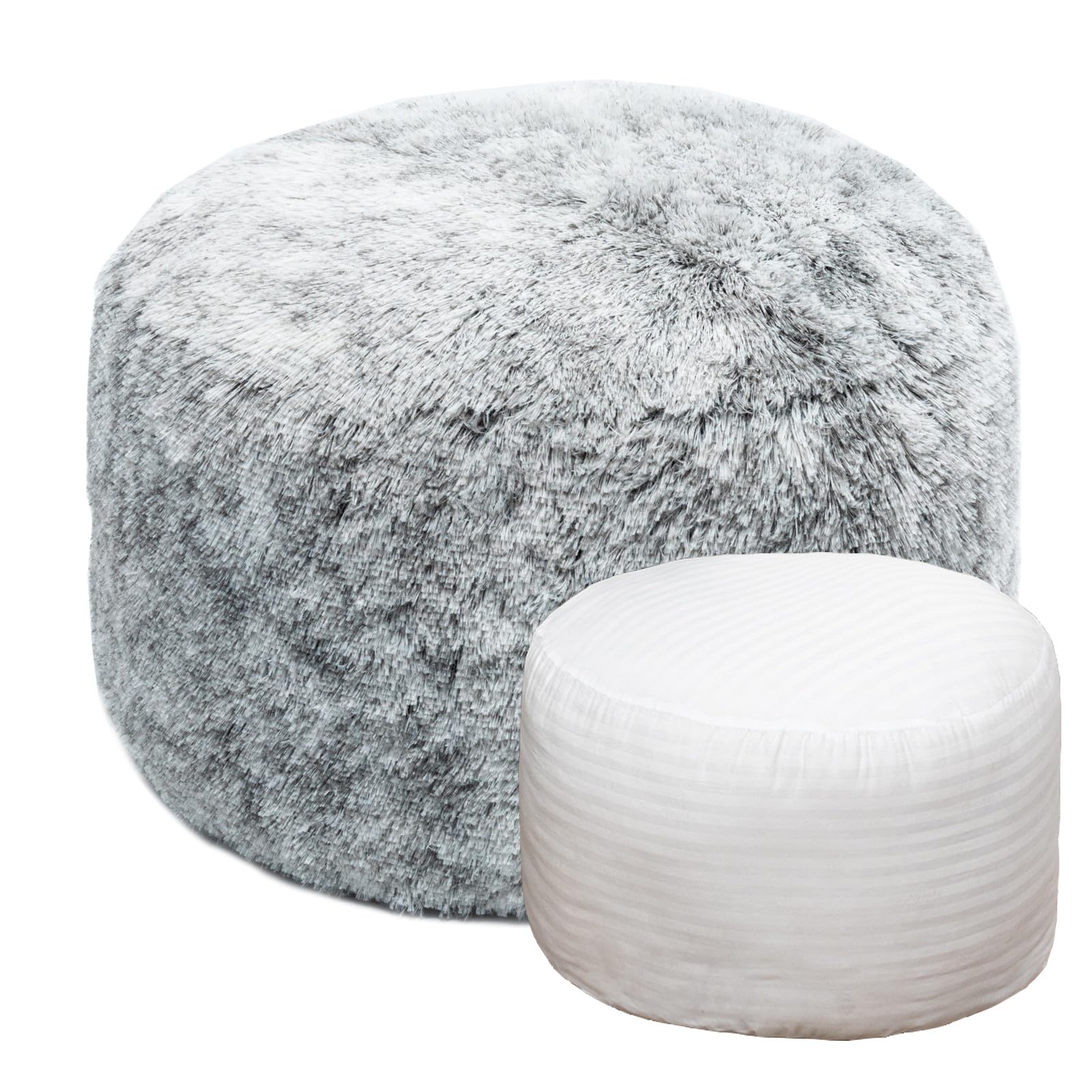 VersaPouf: Unstuffed Ottoman & Foot Rest Cover - Decor by Handbags Specialist Headquarter | Available at Handbags Specialist Headquarter