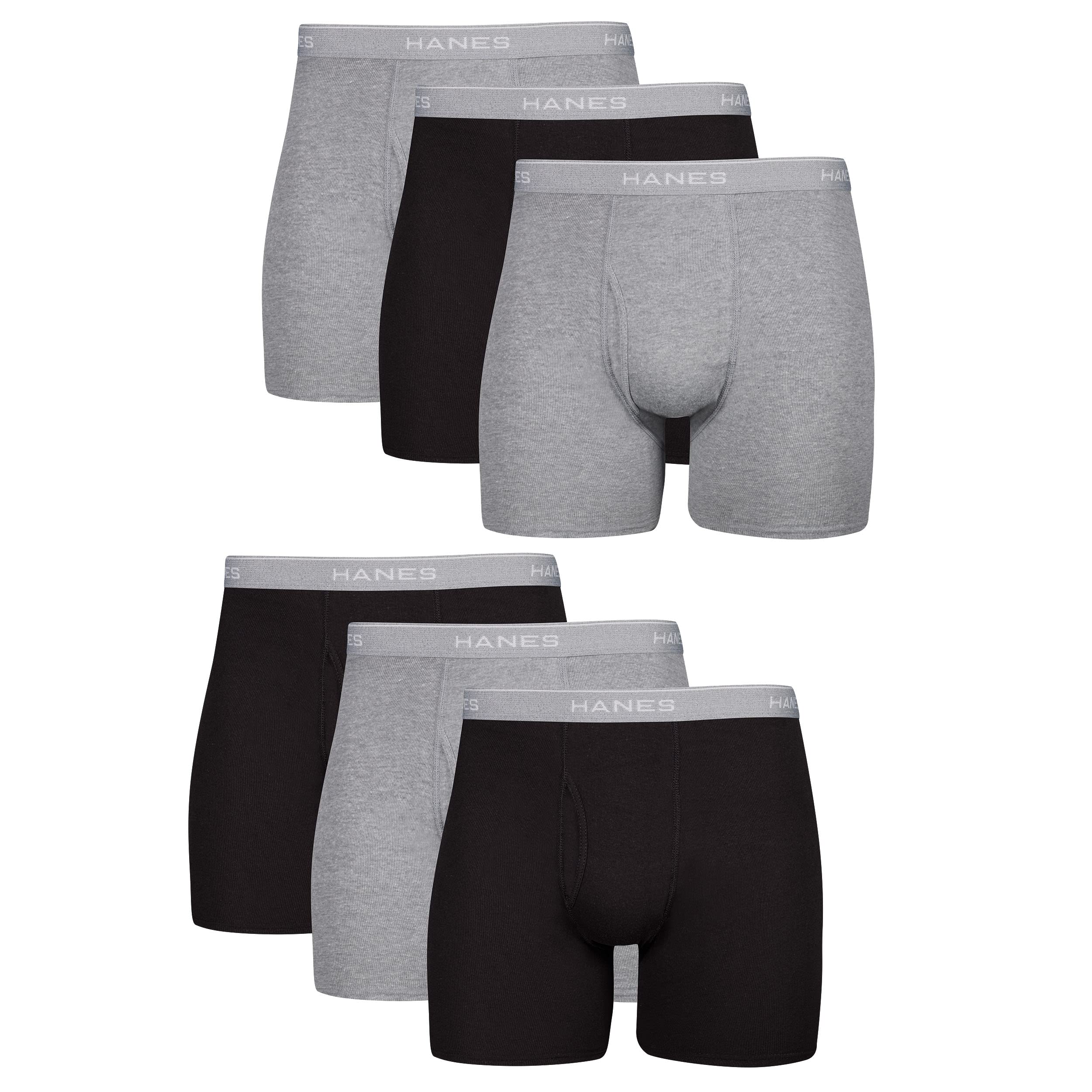 Hanes Men's Boxer Briefs Pack - Cool & Breathable