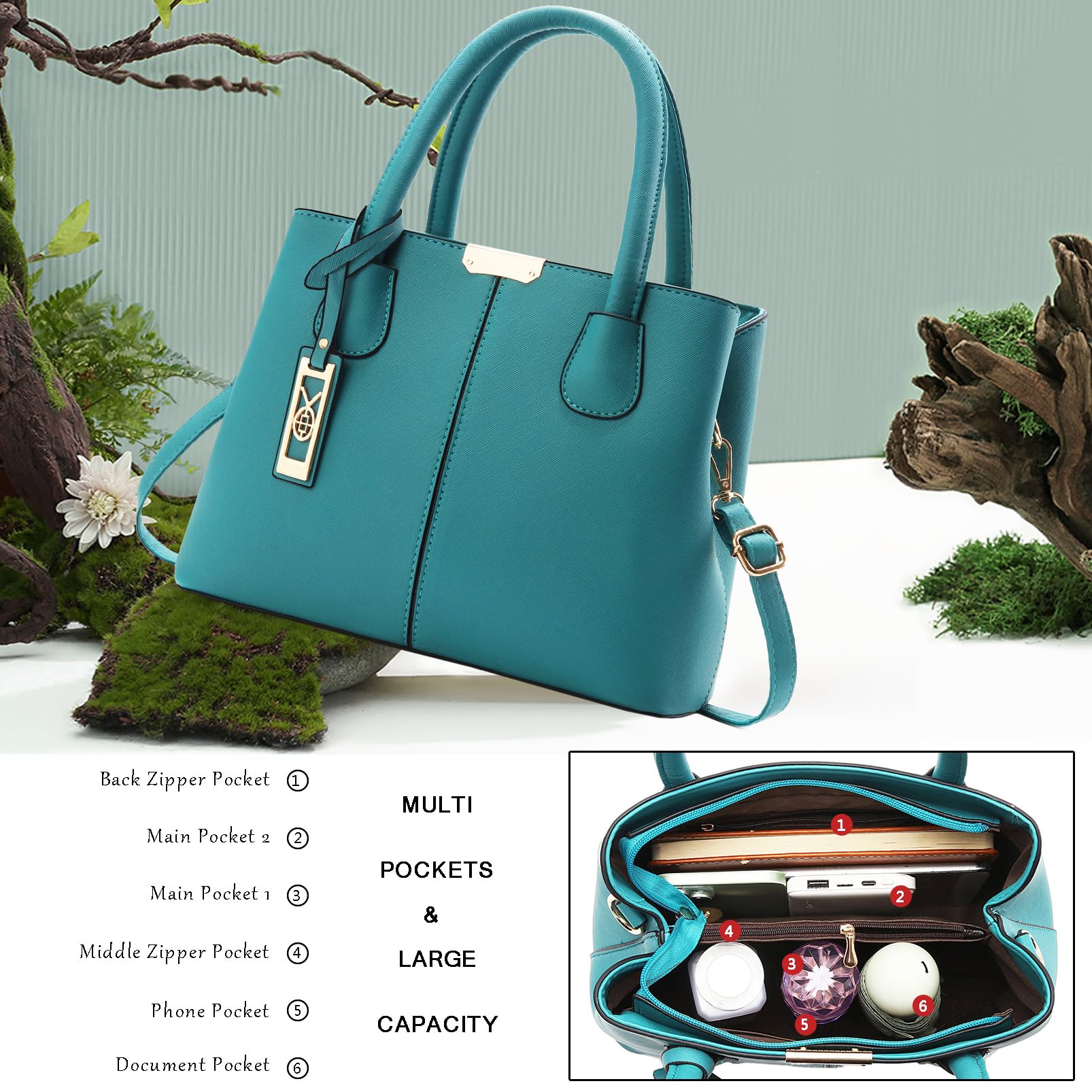 COCIFER Women's Shoulder Tote Handbag