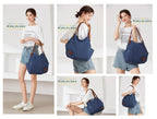 Worldlyda Women Canvas Embroidered Hobo Tote Bag
