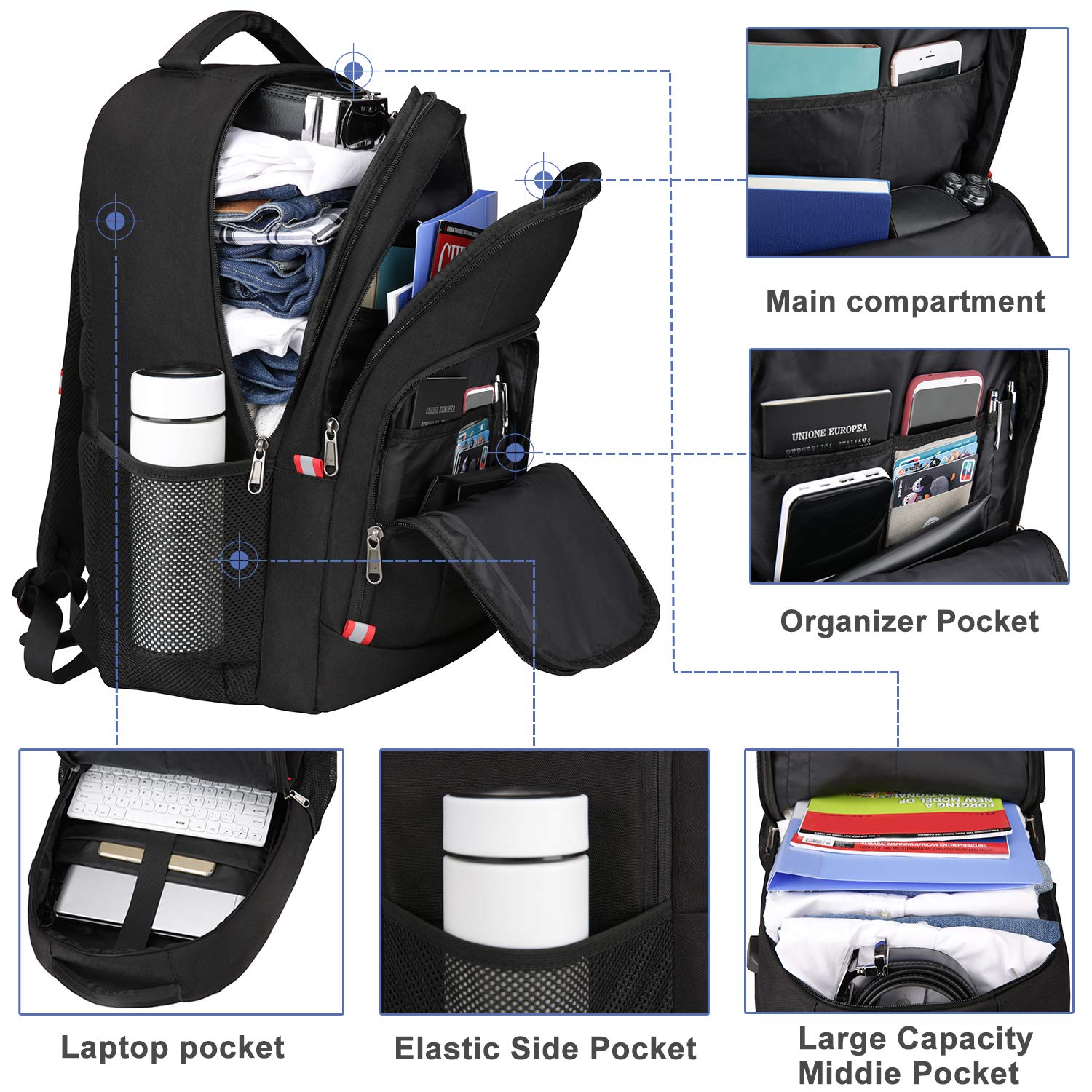 ChargeMate Laptop Backpack - Backpack Bags by Handbags Specialist Headquarter | Available at Handbags Specialist Headquarter