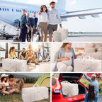 120L Foldable Waterproof Travel Duffel Bag with Shoe Compartment