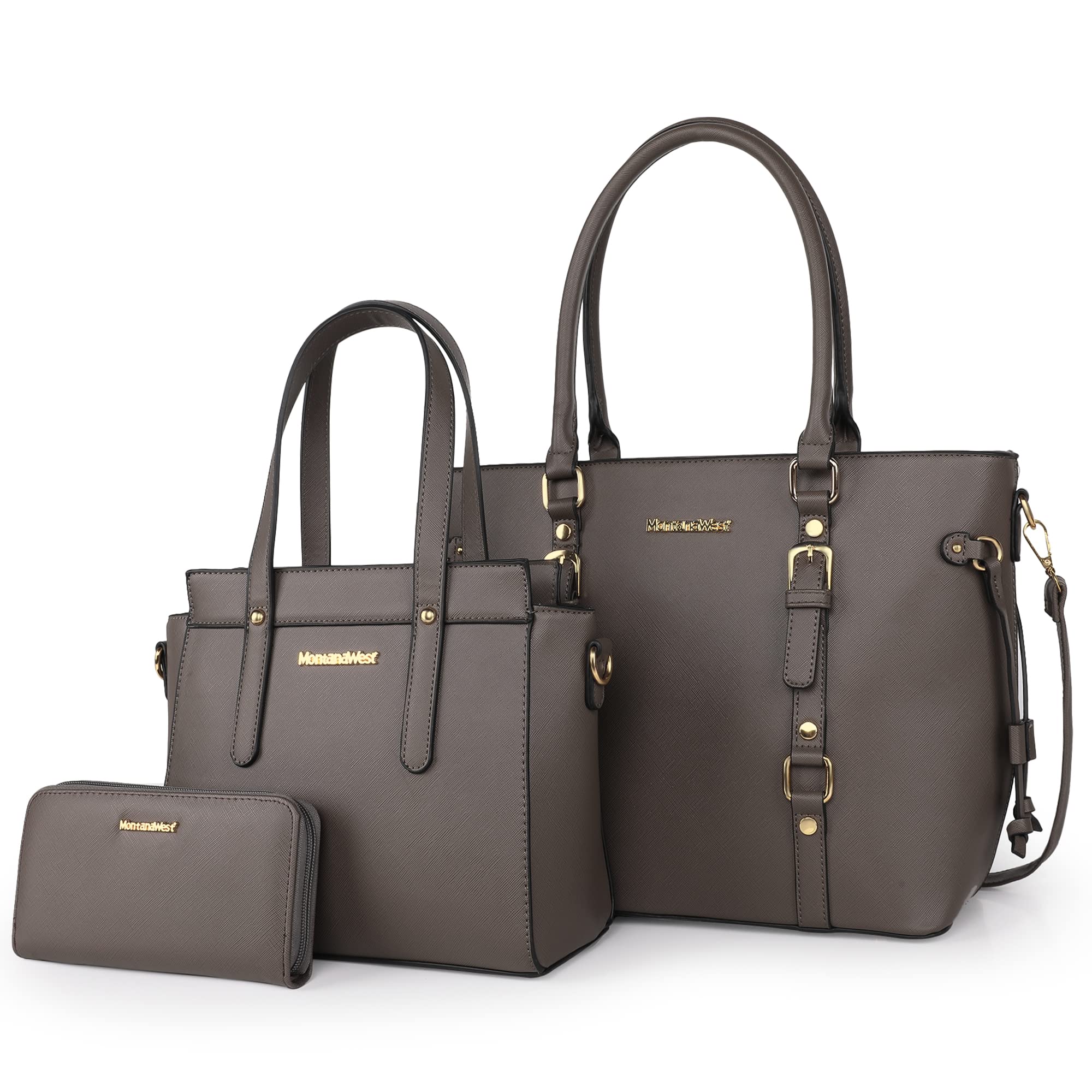 Montana West Luxe Trio: Tote, Wallet & Satchel Set