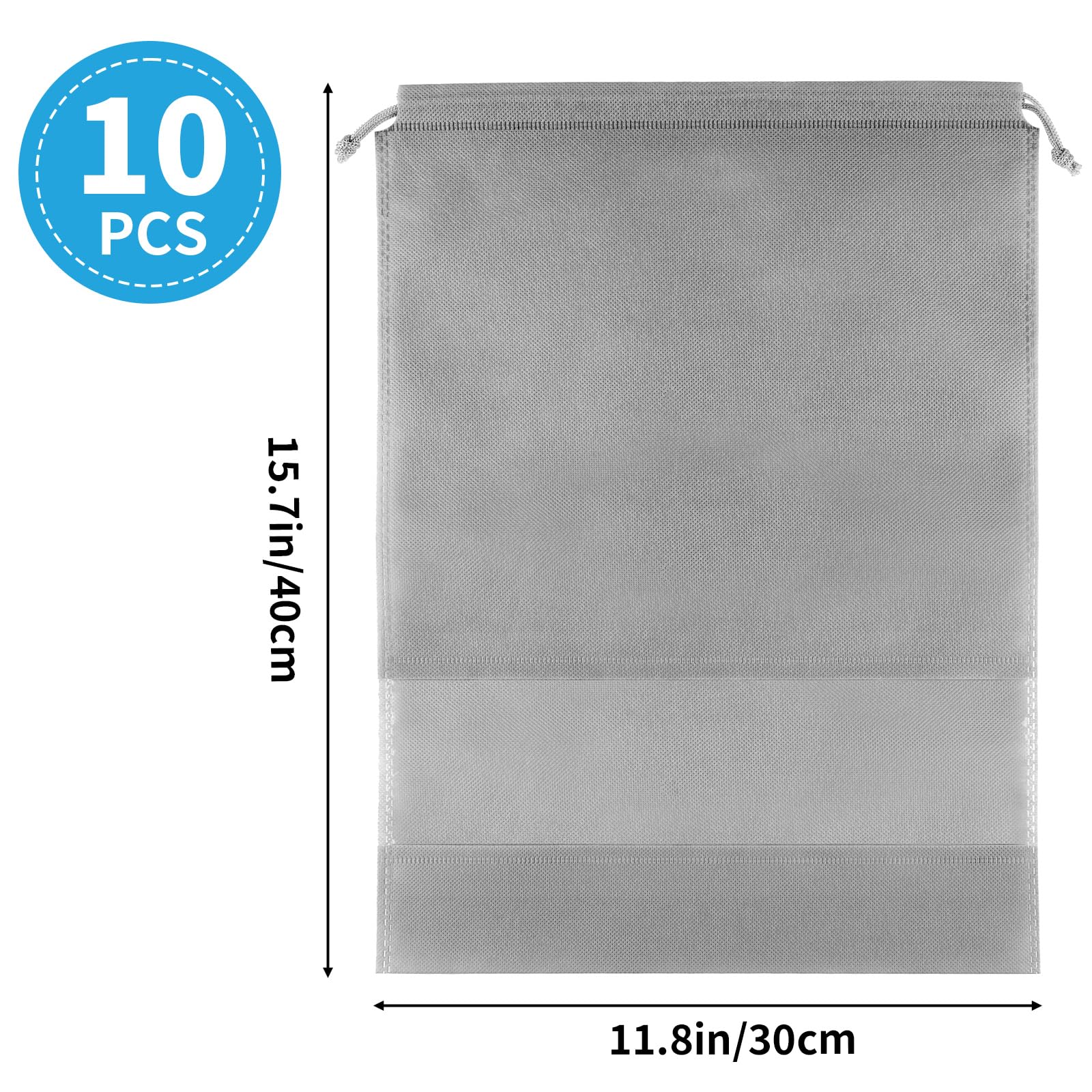 Travel Clear Shoe Bags - 5 Pack Waterproof Storage -  by Handbags Specialist Headquarter | Available at Handbags Specialist Headquarter