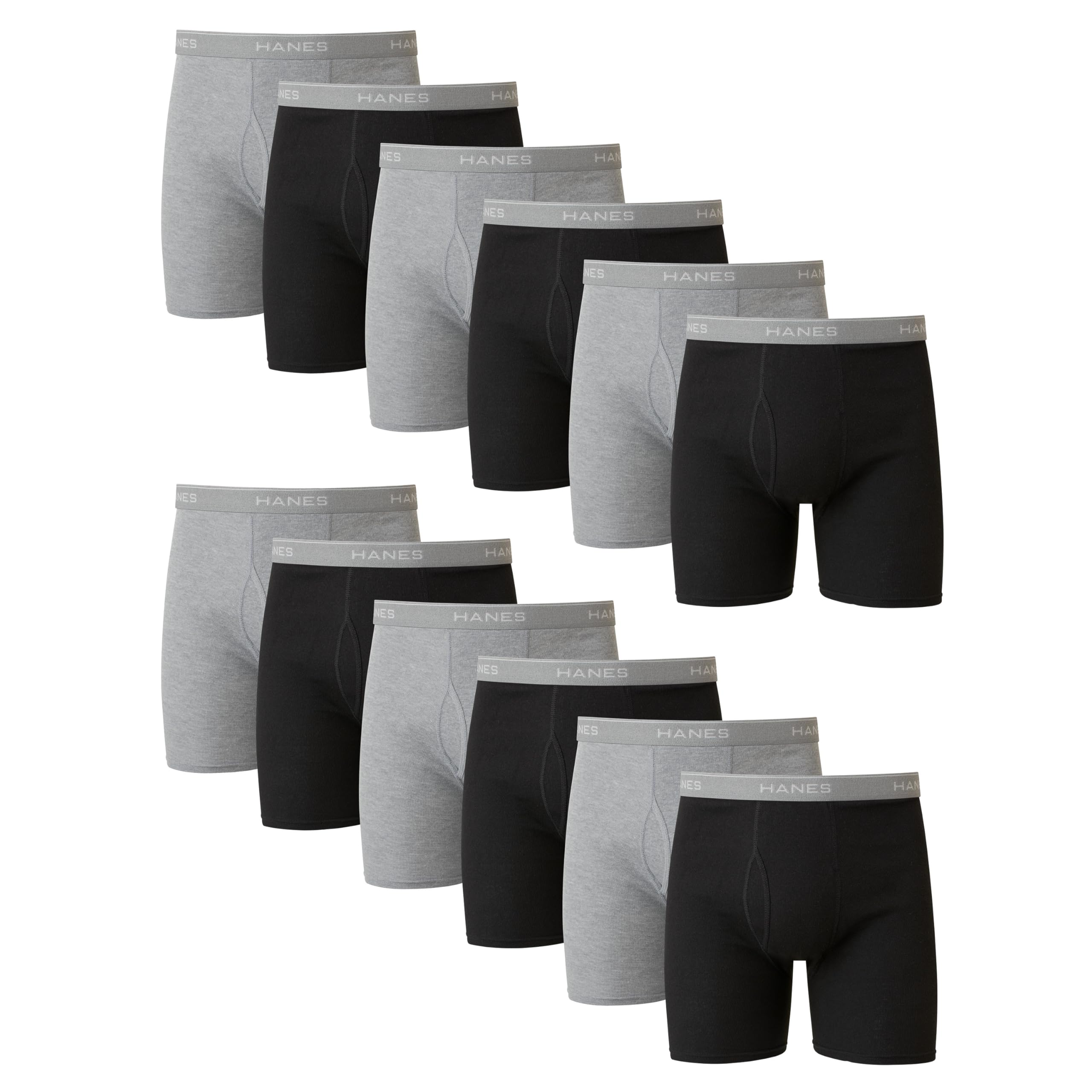 Hanes Men's Boxer Briefs Pack - Cool & Breathable