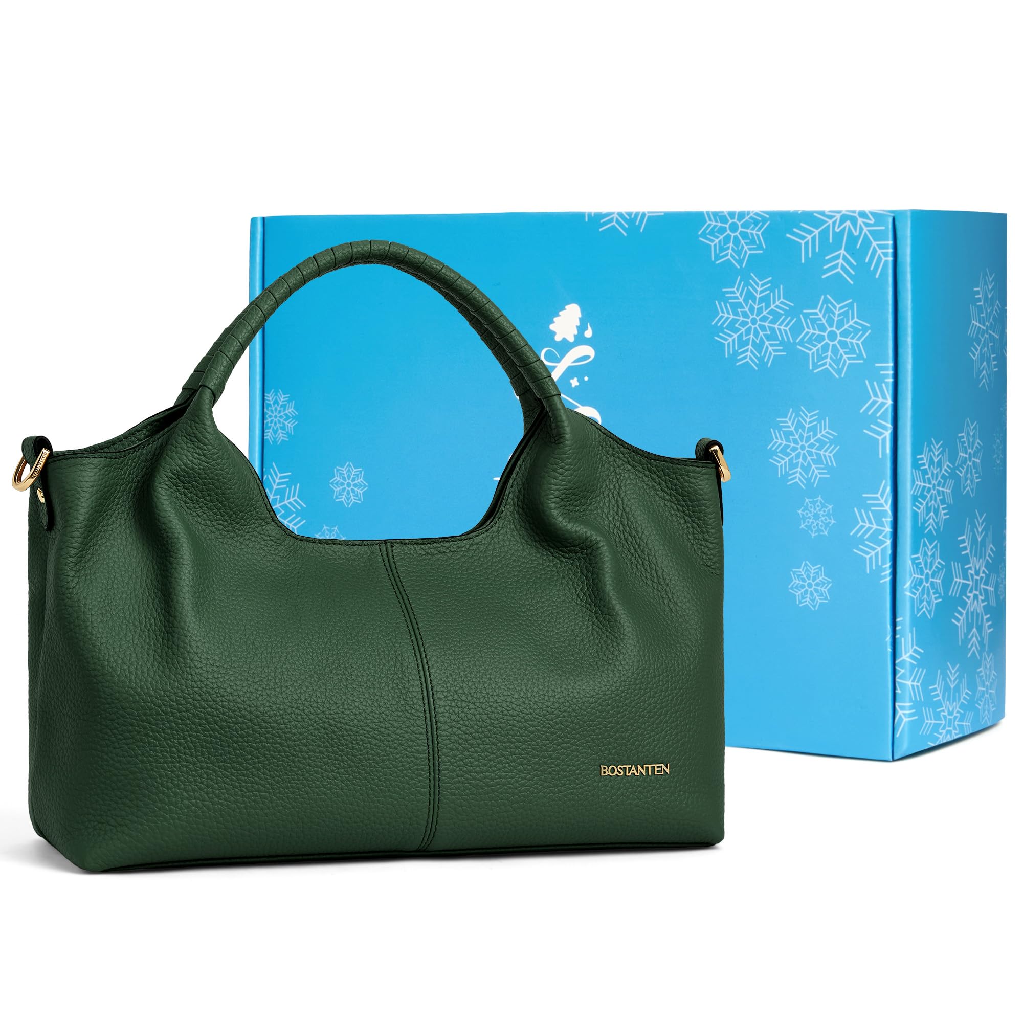 BOSTANTEN Leather Satchel Crossbody Handbag for Women