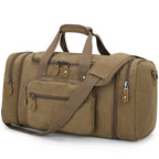 Expandable Canvas Travel Duffel Bag 60L – Versatile, Spacious, Durable Design