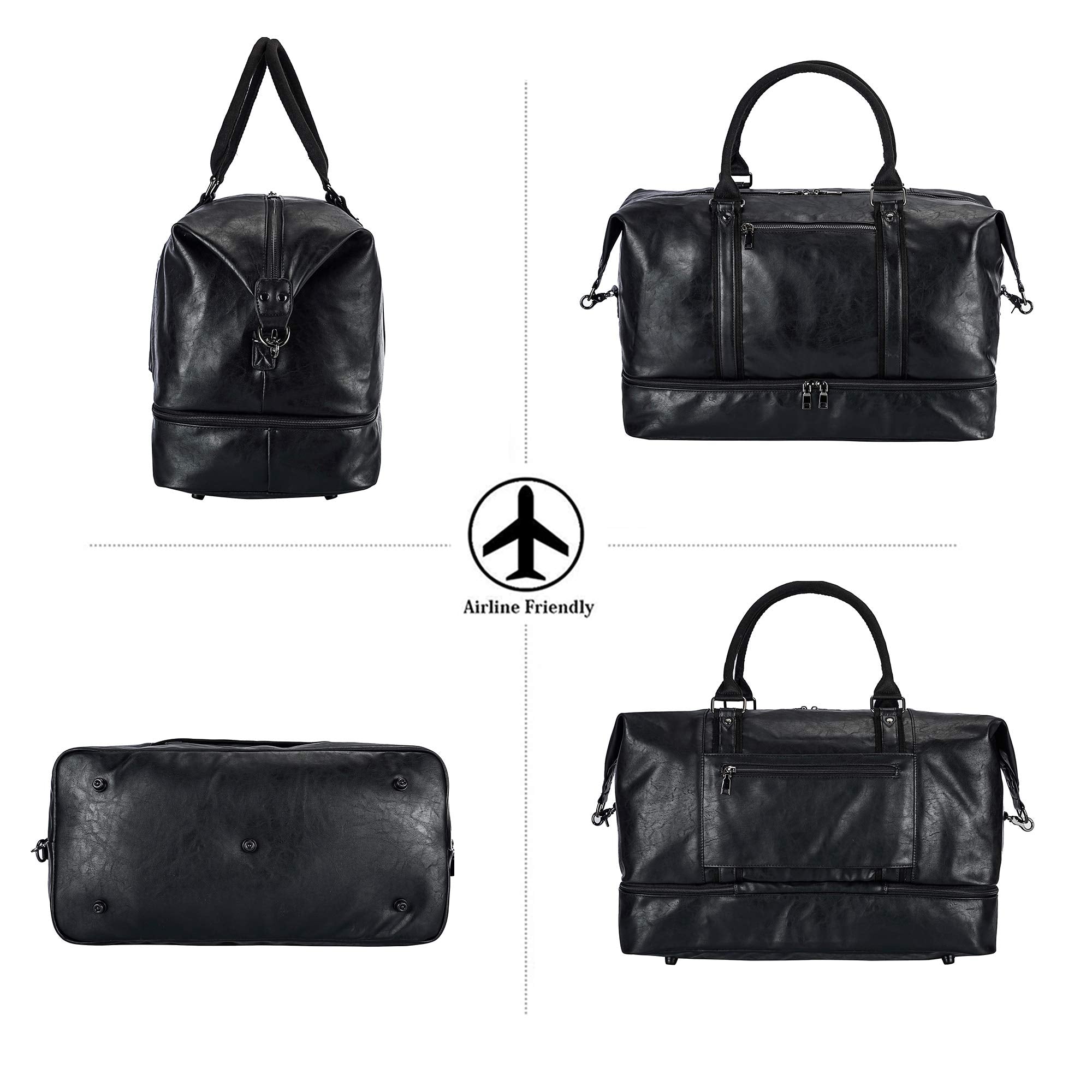 Weekender Overnight Travel Bag with Shoe Pouch