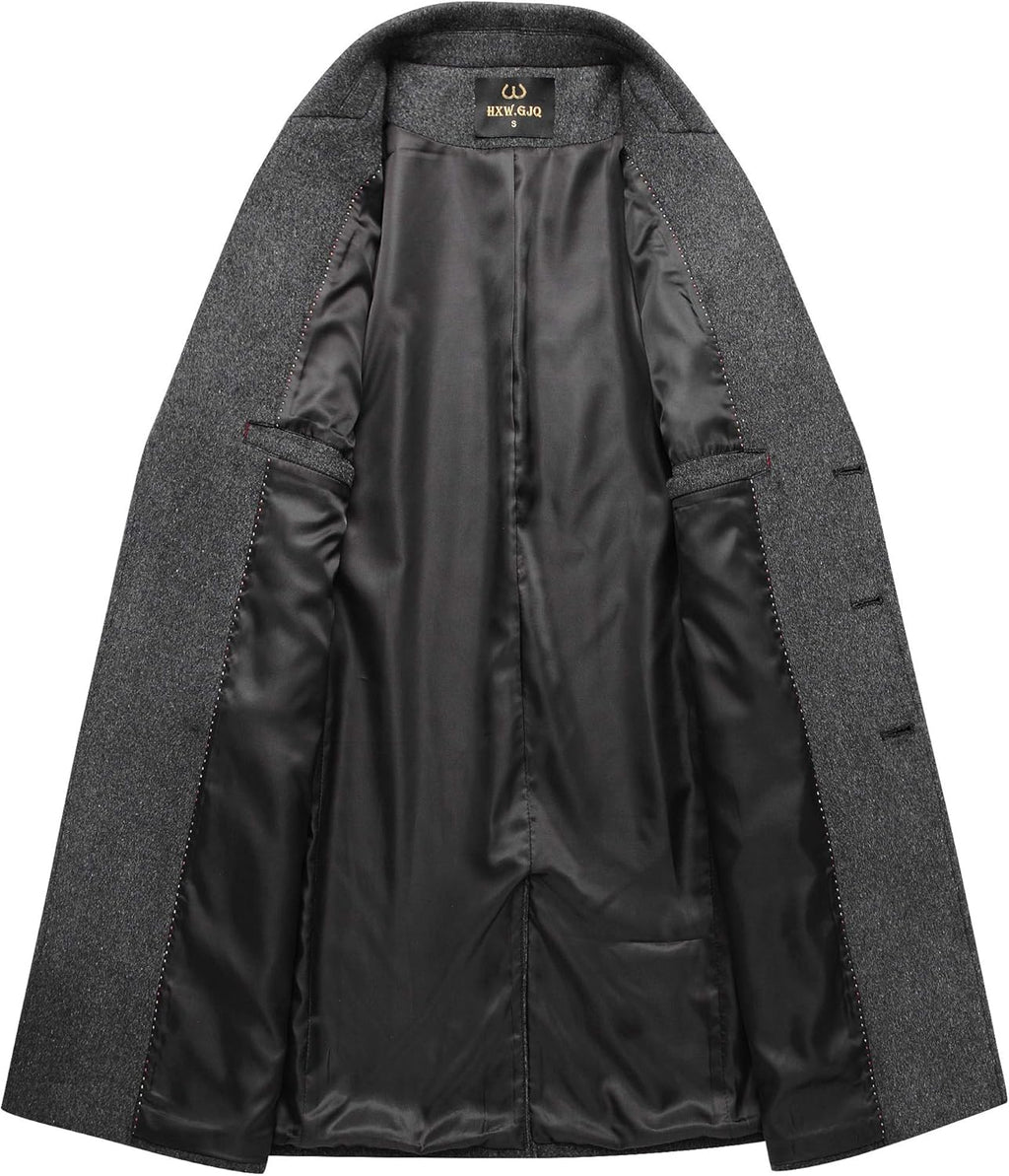 Men's Premium Wool Blend Double Breasted Coat