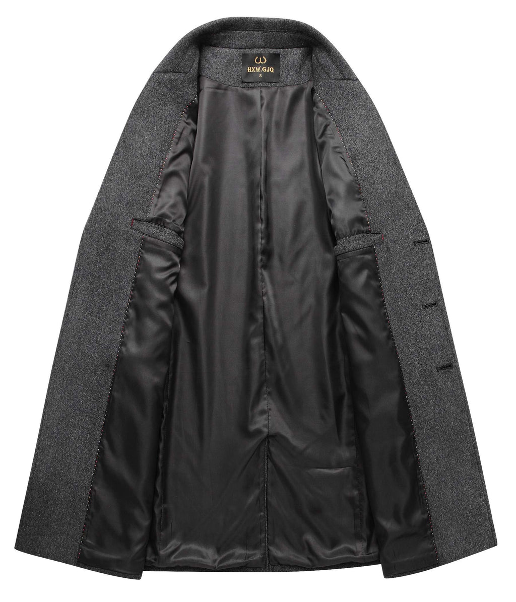 Men's Premium Wool Blend Double Breasted Coat