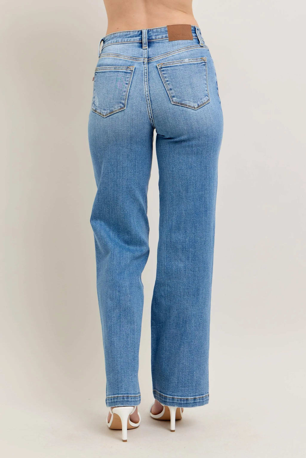 Judy Blue Full Size High Waist Straight Jeans Plus Size - Women / Jeans & Denim by Trendsi | Available at Handbags Specialist Headquarter