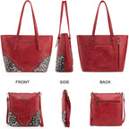 Leopard Luxe: Montana West 3pc Tote & Satchel Set