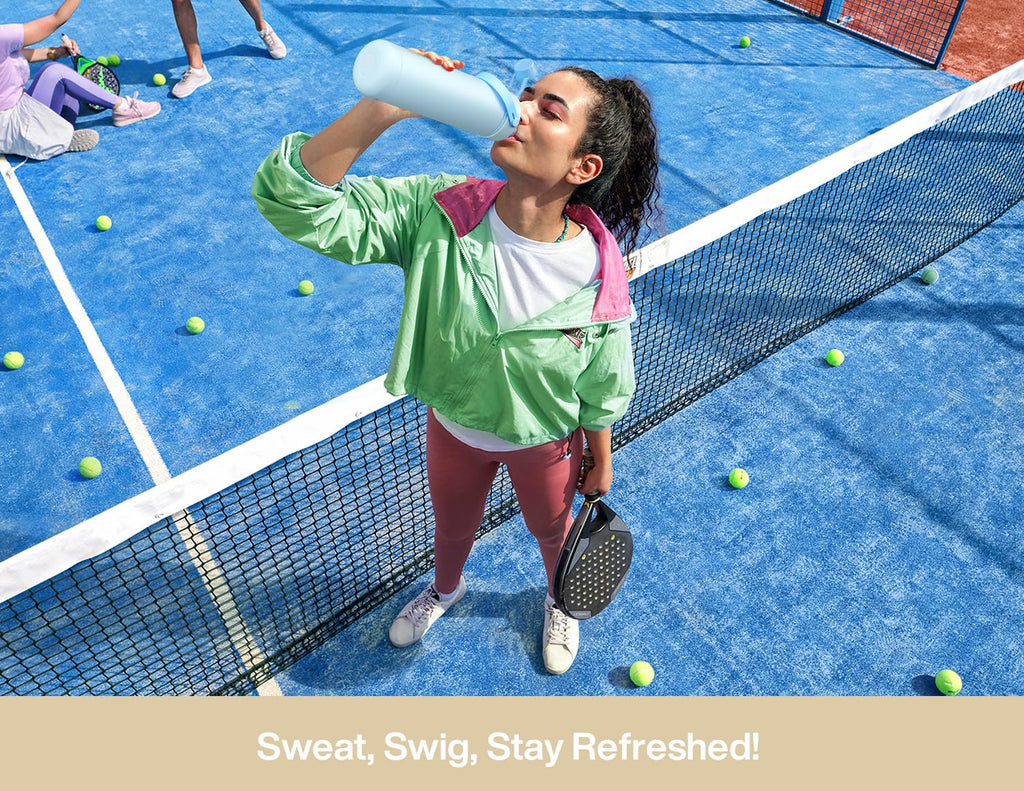 ChillKnight 26oz: Dual-Lid Leak-Proof Bottle - Water Bottles by Handbags Specialist Headquarter | Available at Handbags Specialist Headquarter