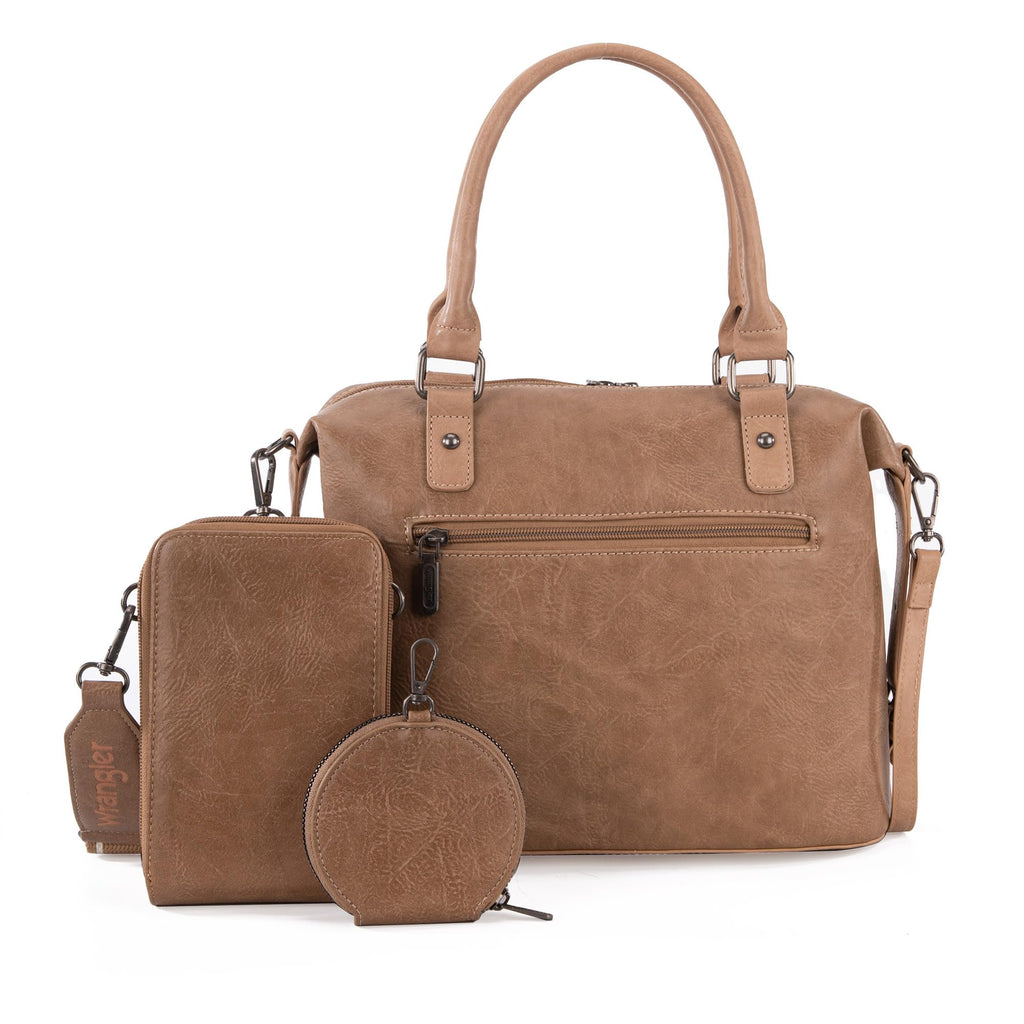 Wrangler Women's Trio: Satchel, Phone Bag & Coin Purse