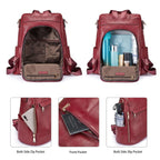 Kattee Women's Luxe Anti-Theft Leather Backpack Bag - Backpack Bags by Handbags Specialist Headquarter | Available at Handbags Specialist Headquarter