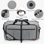 120L Foldable Waterproof Travel Duffel Bag with Shoe Compartment