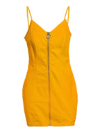 Full Size Zip-Front Bodycon Mini Dress Plus Size - Maxi Dress by Trendsi | Available at Handbags Specialist Headquarter