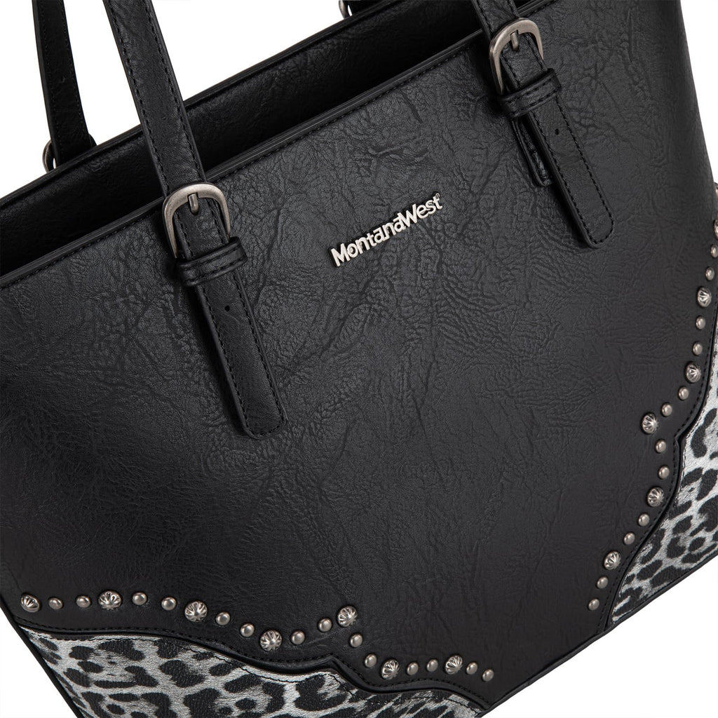 Leopard Luxe: Montana West 3pc Tote & Satchel Set
