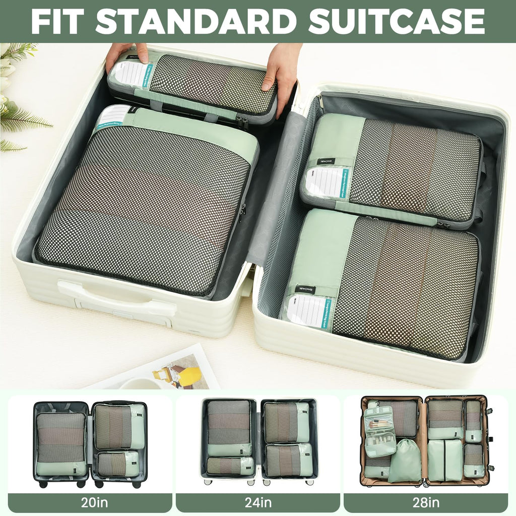 BAGAIL Expandable Travel Compression Cubes Set -  by Handbags Specialist Headquarter | Available at Handbags Specialist Headquarter