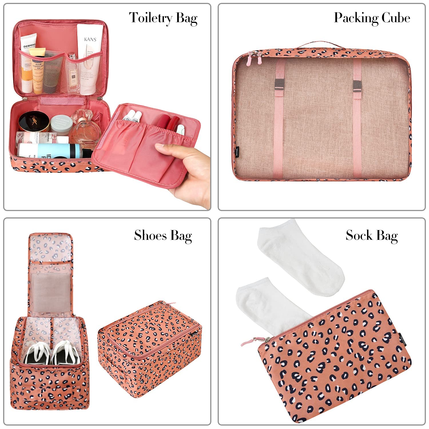 TravelMate 8-Piece Packing Cubes - Luggage Travel Bags by Handbags Specialist Headquarter | Available at Handbags Specialist Headquarter