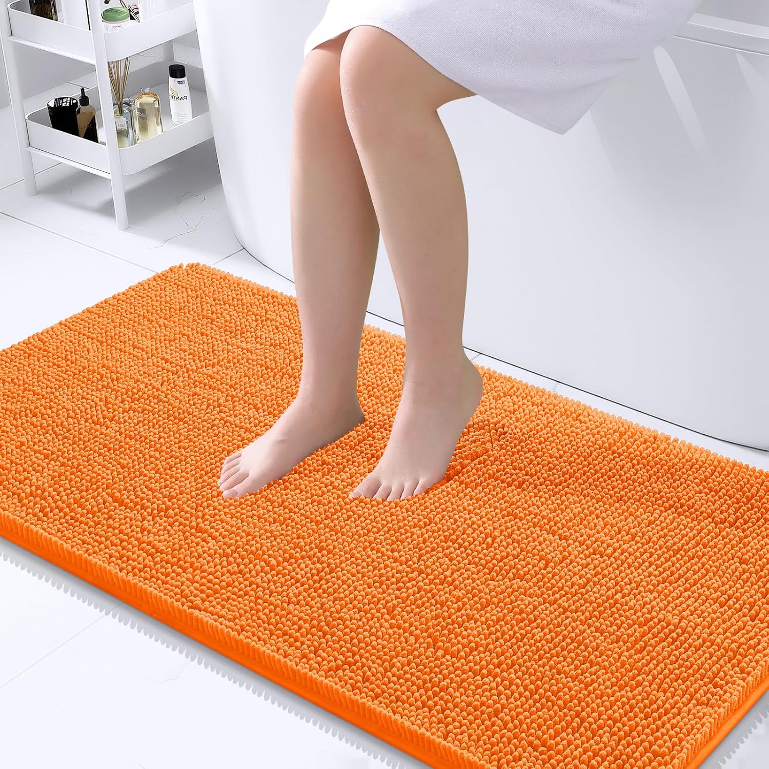 OLANLY Luxe Chenille Bath Mat - Quick Dry & Soft - Decor by Handbags Specialist Headquarter | Available at Handbags Specialist Headquarter