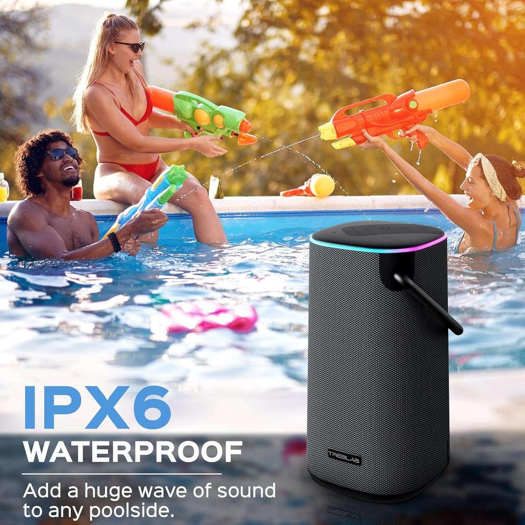 TREBLAB BassBoost Bluetooth Speaker with RGB Glow - Decor by Handbags Specialist Headquarter | Available at Handbags Specialist Headquarter