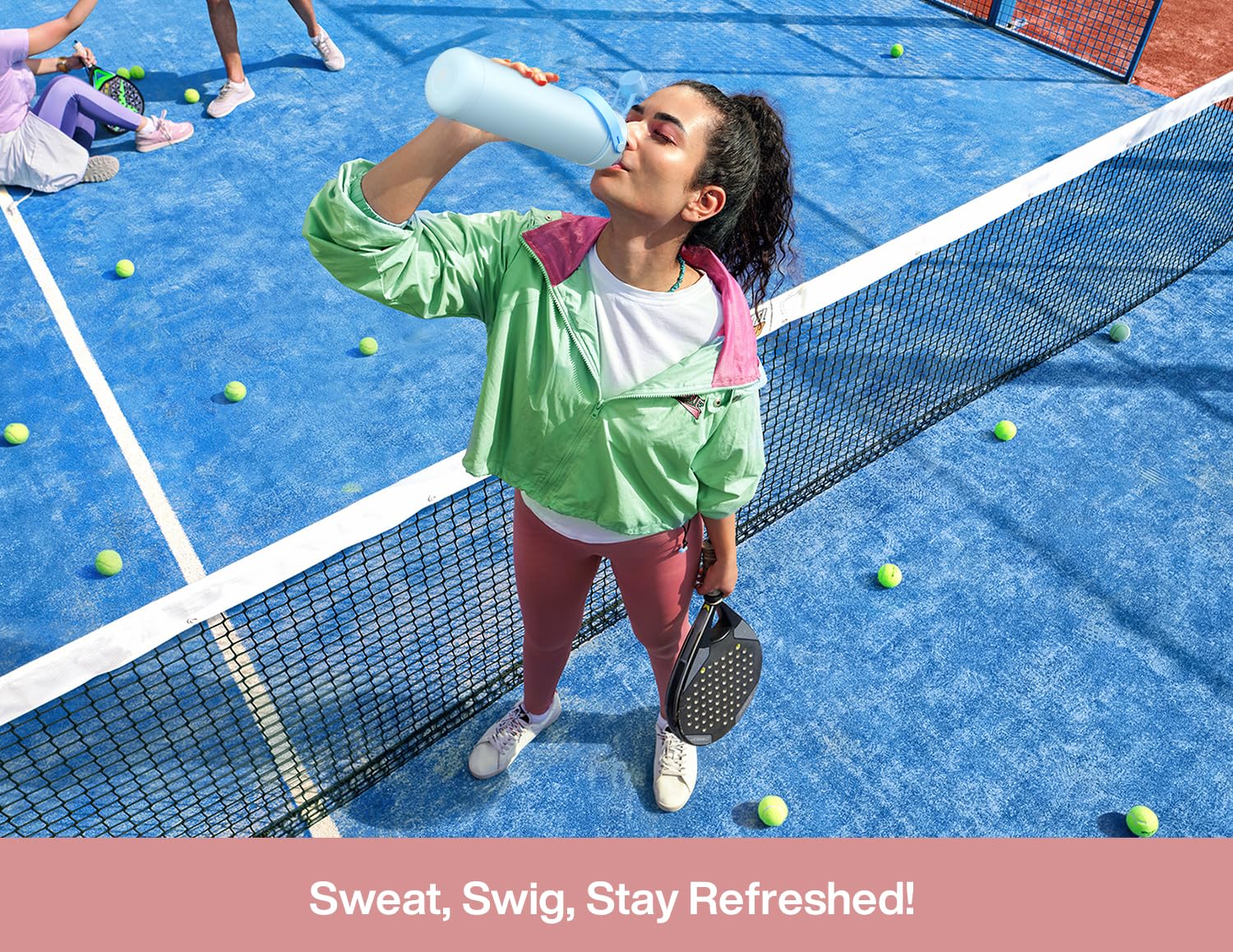 ChillKnight 26oz: Dual-Lid Leak-Proof Bottle - Water Bottles by Handbags Specialist Headquarter | Available at Handbags Specialist Headquarter