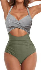 Eomenie Women's Tummy Control Cutout Swimsuit