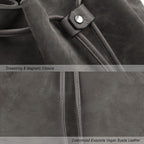 AFKOMST Chic Leather Bucket & Crossbody Bag Set -  by Handbags Specialist Headquarter | Available at Handbags Specialist Headquarter