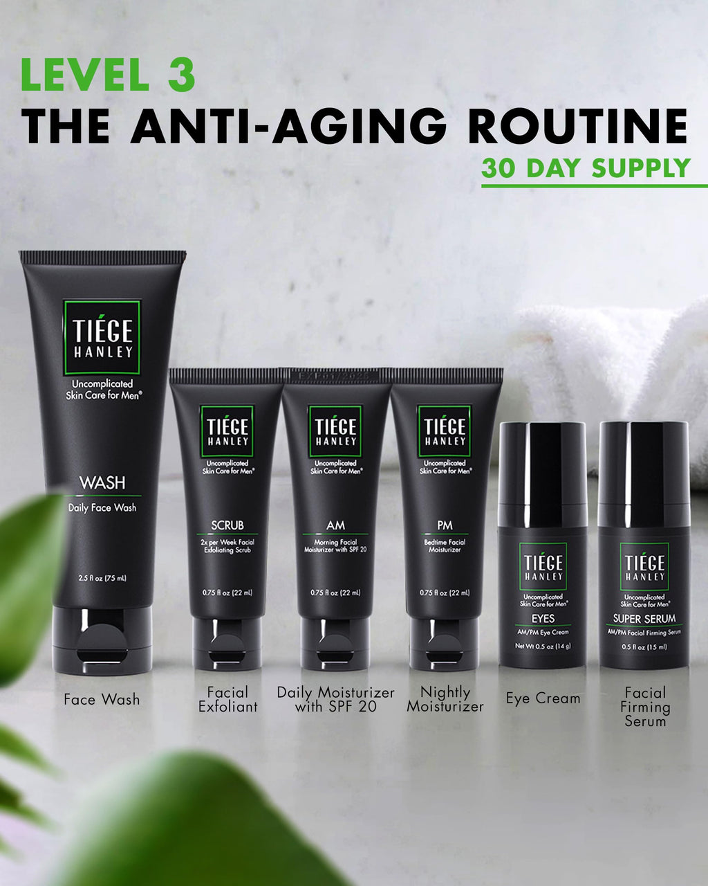 Tiege Hanley Men's Skin Care Set - Level 1 Kit