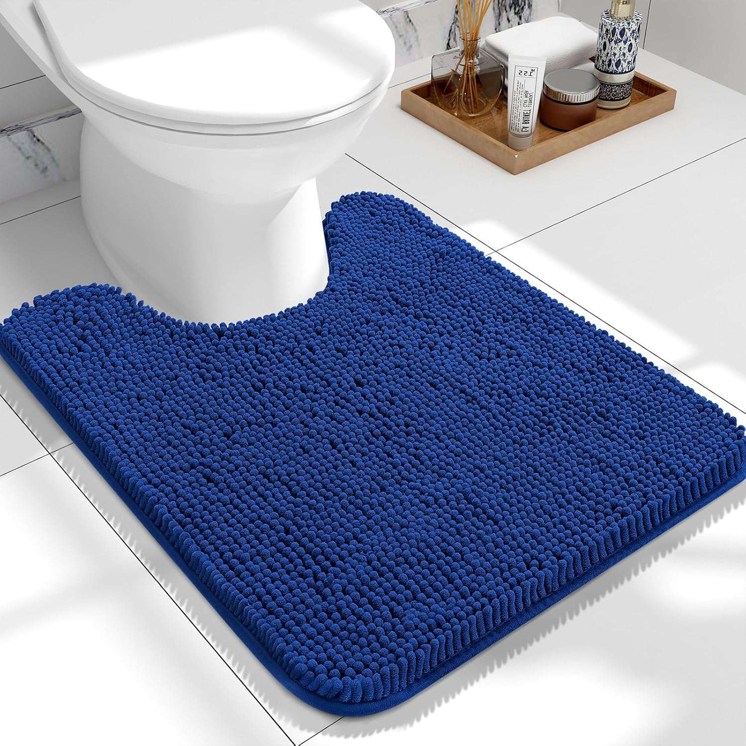 OLANLY Luxe Chenille Bath Mat - Quick Dry & Soft - Decor by Handbags Specialist Headquarter | Available at Handbags Specialist Headquarter
