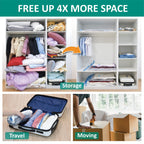 CozyVac Travel Bags with Pump - 6 Pack Space Savers -  by Handbags Specialist Headquarter | Available at Handbags Specialist Headquarter