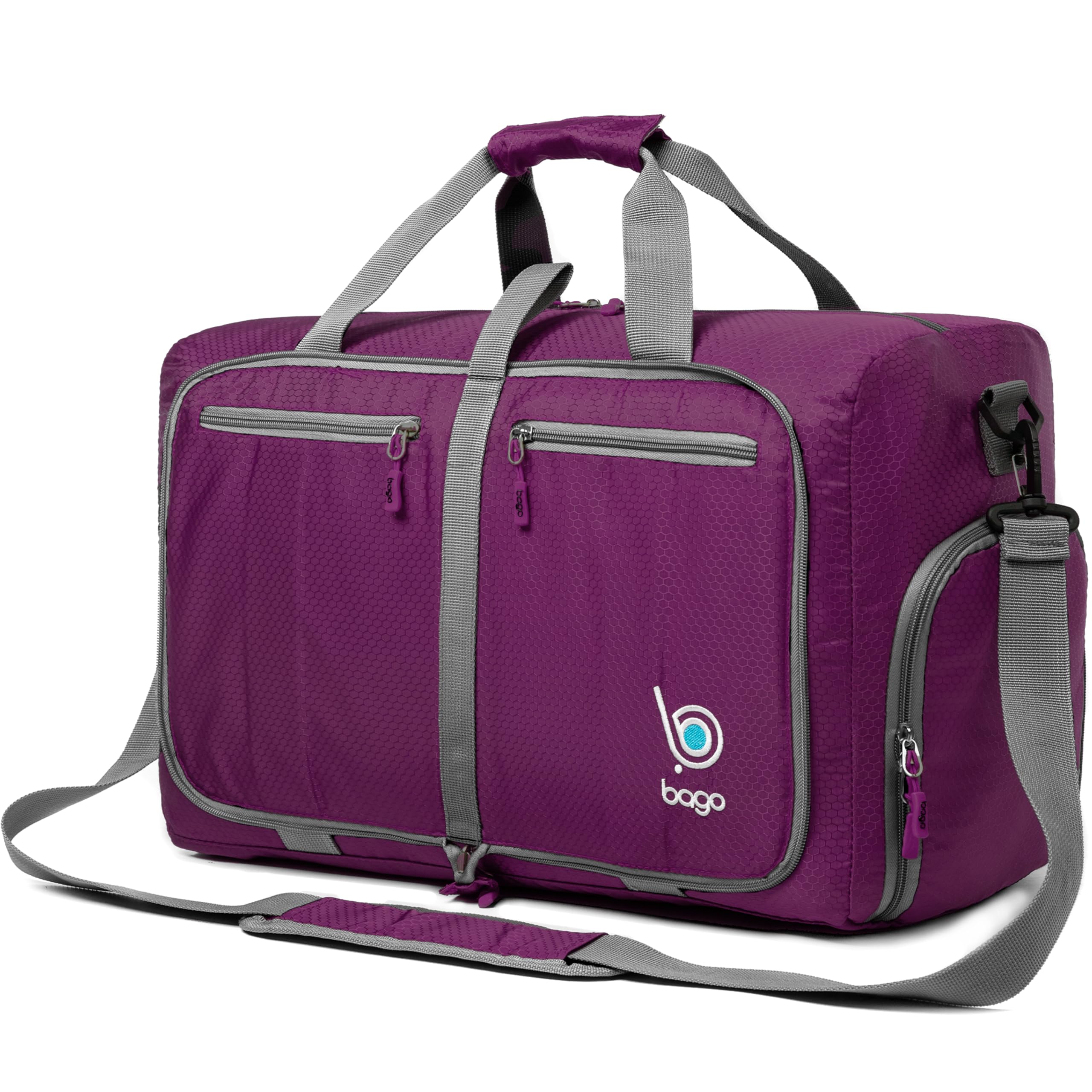 Bago 60L Foldable Travel Duffle Bag with Shoe Compartment