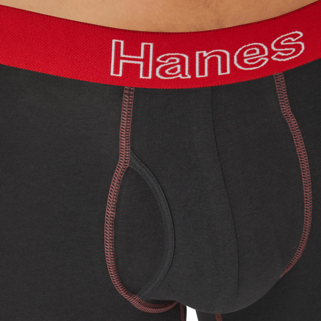 Hanes Men's Stretch Cotton Boxer Briefs, 6-Pack
